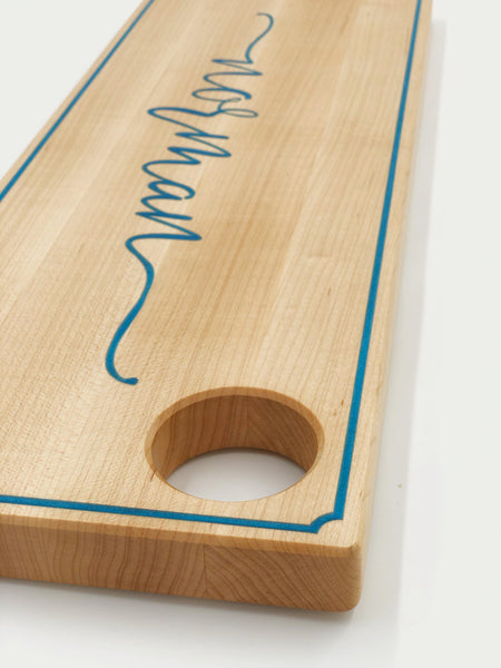 Personalized Engraved Serving Board H - Maple