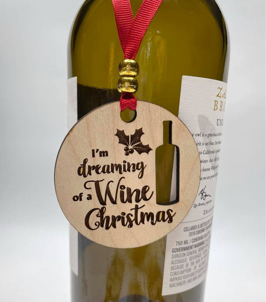 Wine Bottle Tags - Christmas Cheeky Fun