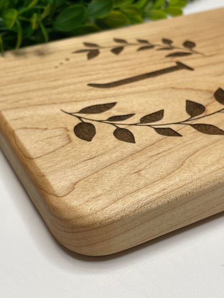 Monogram Charcuterie Boards (Maple)