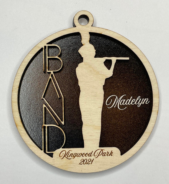 Marching Band Ornaments - Band Booster - Personalized Wooden Ornaments