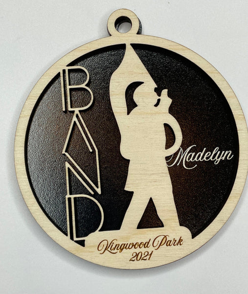 Marching Band Ornaments - Band Booster - Personalized Wooden Ornaments