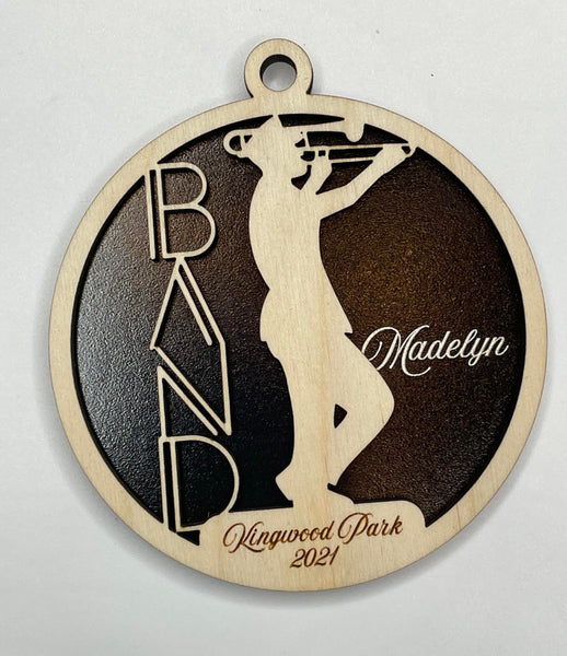 Marching Band Ornaments - Band Booster - Personalized Wooden Ornaments