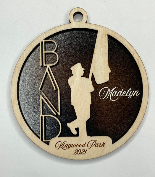 Marching Band Ornaments - Band Booster - Personalized Wooden Ornaments