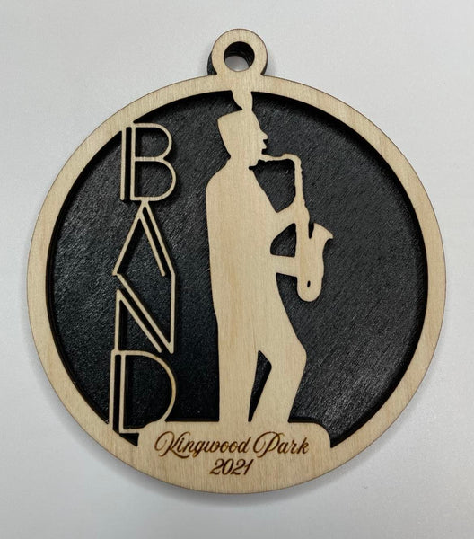 Marching Band Ornaments - Band Booster - Personalized Wooden Ornaments