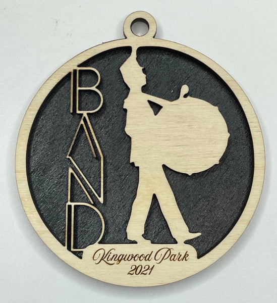 Marching Band Ornaments - Band Booster - Personalized Wooden Ornaments