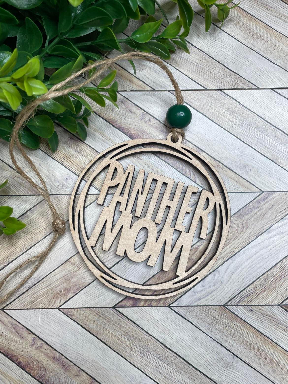 Panther Mom and Dad Car Charm/Ornament