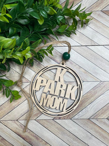 K-PARK Mom and Dad Car Charm/Ornament- K-Park High School