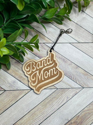 Band Mom Wooden Tag/Charm