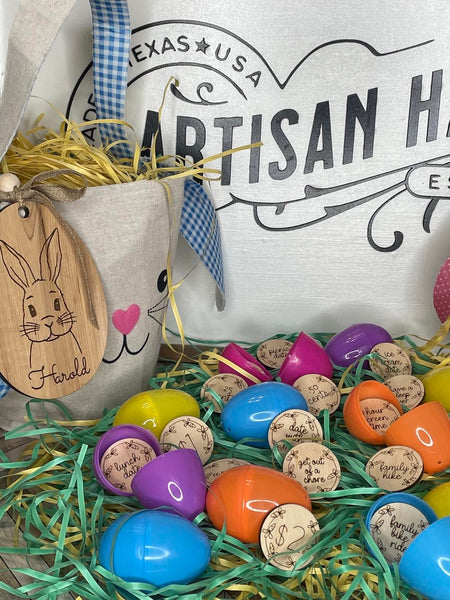 Easter Egg Tokens - Easter Bunny Tokens - Wooden Reward Tokens