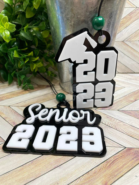 Class of 2023 Car charm - Acrylic Graduate Charm - Graduation Ornament