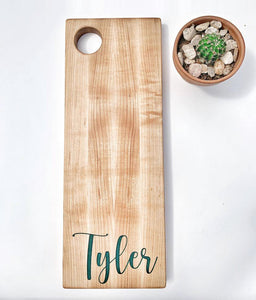 Personalized Engraved Serving Board - Maple