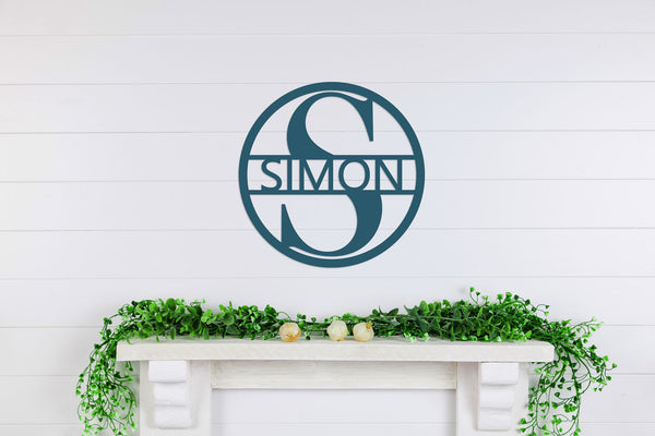 Timeless Wooden Split Monogram