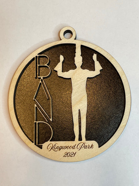 Marching Band Ornaments - Band Booster - Personalized Wooden Ornaments